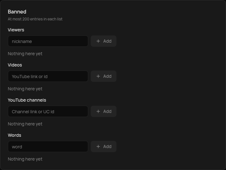 Banned