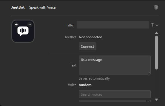 Key settings